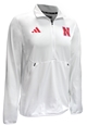 Adidas 2023 Official Huskers Sideline Quarter Zip - White Nebraska Cornhuskers, Nebraska  Mens Outerwear, Huskers  Mens Outerwear, Nebraska  Mens, Huskers  Mens, Nebraska  Zippered, Huskers  Zippered, Nebraska Adidas, Huskers Adidas, Nebraska Adidas White Nebraska Knit 1/4 Zip , Huskers Adidas White Nebraska Knit 1/4 Zip 