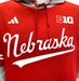 Adidas 2024 Nebraska Baseball Hooded Jersey - AS-H8396