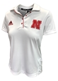 Adidas 2024 Womens Nebraska Coaches Polo - White Nebraska Cornhuskers, Nebraska  Ladies Polo's, Huskers  Ladies Polo's, Nebraska Polo's, Huskers Polo's, Nebraska Adidas, Huskers Adidas, Nebraska Adidas 2024 Womens White Nebraska Coaches SS Polo, Huskers Adidas 2024 Womens White Nebraska Coaches SS Polo