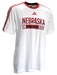 Adidas Nebraska Huskers Red Zone Ringer Tee - AT-G1233