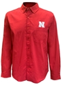 Amtiqua Nebraska LS Button Down Dress Shirt Nebraska Cornhuskers, Nebraska  Mens Polos, Huskers  Mens Polos, Nebraska Polos, Huskers Polos, Nebraska Red Nebraska LS Button Down Dress Shirt Antigua, Huskers Red Nebraska LS Button Down Dress Shirt Antigua