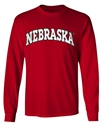 Arch Nebraska Long Sleeve Tee - Red Nebraska Cornhuskers, Nebraska  Mens, Huskers  Mens, Nebraska  Long Sleeve, Huskers  Long Sleeve, Nebraska  Mens T-Shirts, Huskers  Mens T-Shirts, Nebraska Arch Nebraska LS Tee - Red, Huskers Arch Nebraska LS Tee - Red