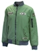 Army Green Nebraska Huskers OHT Slip Stream Full Zip Bomber - AW-F3151