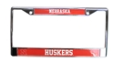 Chrome Huskers License Frame Nebraska Cornhuskers, Nebraska Vehicle, Huskers Vehicle, Nebraska Chrome Huskers State License Frame Rico, Huskers Chrome Huskers State License Frame Rico