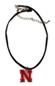 Enamel N Suede Choker Necklace Nebraska Cornhuskers, husker football, nebraska cornhuskers merchandise, nebraska merchandise, husker merchandise, nebraska cornhuskers apparel, husker apparel, nebraska apparel, husker womens apparel, nebraska cornhuskers womens apparel, nebraska womens apparel, husker womens merchandise, nebraska cornhuskers womens merchandise, womens nebraska accessories, womens husker accessories, womens nebraska cornhusker accessories,N Charm Choker Necklace