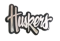 Huskers Blitz Car Emblem Nebraska Cornhuskers, Nebraska Vehicle, Huskers Vehicle, Nebraska Stickers Decals & Magnets, Huskers Stickers Decals & Magnets, Nebraska Husker Chrome Script Car Emblem Jenkins, Huskers Husker Chrome Script Car Emblem Jenkins