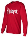 Huskers Script Long Sleeve Tee - Red Nebraska Cornhuskers, Nebraska  Mens, Huskers  Mens, Nebraska  Long Sleeve, Huskers  Long Sleeve, Nebraska  Mens T-Shirts, Huskers  Mens T-Shirts, Nebraska Huskers Script LS Tee - Red, Huskers Huskers Script LS Tee - Red