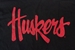 Huskers Script Tee - Black - AT-94273