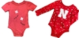 Infant Girls Nebraska Star Onesie Set Nebraska Cornhuskers, Nebraska  Infant, Huskers  Infant, Nebraska Infant Girls Red Nebraska Star Onesie Set Colosseum, Huskers Infant Girls Red Nebraska Star Onesie Set Colosseum