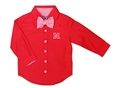 Infant Toddler Boys Nebraska Button Down N Bowtie Nebraska Cornhuskers, Nebraska  Infant, Huskers  Infant, Nebraska  Childrens, Huskers  Childrens, Nebraska Polo's, Huskers Polo's, Nebraska Infant Toddler Boys Red Nebraska LS Button Down Shirt With Bowtie Creative Knitwear, Huskers Infant Toddler Boys Red Nebraska LS Button Down Shirt With Bowtie Creative Knitwear