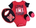 Infants Nebraska Lil Champ Creeper N Bib Bootie Set - CH-F5518