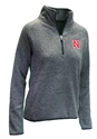 Ladies Nebraska Saranac Quarter Zip Nebraska Cornhuskers, Nebraska  Womens Outerwear, Huskers  Womens Outerwear, Nebraska  Womens, Huskers  Womens, Nebraska Womens Charcoal Grey Nebraska Saranac 1/4 Zip Sweater League, Huskers Womens Charcoal Grey Nebraska Saranac 1/4 Zip Sweater League