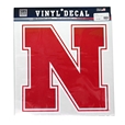 N Vinyl Decal 12 inch Nebraska Cornhuskers, N DECAL 12 in.