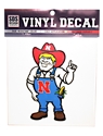 NEW HERBIE!  Herbie Husker 6 Inch Decal Nebraska Cornhuskers, Nebraska Stickers Decals & Magnets, Huskers Stickers Decals & Magnets, Nebraska Nebraska 6 Inch Full Color Herbie Husker Vinyl Decal SDS, Huskers Nebraska 6 Inch Full Color Herbie Husker Vinyl Decal SDS