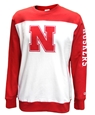 Nebraska Champion Yoke Crew Nebraska Cornhuskers, Nebraska  Crew, Huskers  Crew, Nebraska  Mens, Huskers  Mens, Nebraska  Mens Sweatshirts, Huskers  Mens Sweatshirts, Nebraska Red And White Colorblocked Nebraska Superfan Yoke Crew Champion, Huskers Red And White Colorblocked Nebraska Superfan Yoke Crew Champion