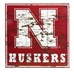 Nebraska Distressed Wood Wall Sign - FP-B2044