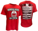 Nebraska Football Is Back 2024 Schedule Tee Nebraska Cornhuskers, Nebraska  Mens T-Shirts, Huskers  Mens T-Shirts, Nebraska  Mens, Huskers  Mens, Nebraska  Short Sleeve, Huskers  Short Sleeve, Nebraska Red Nebraska Football 2024 SS Schedule Tee Colosseum, Huskers Red Nebraska Football 2024 SS Schedule Tee Colosseum