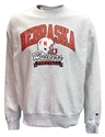 Nebraska Helmet Reverse Weave Crew Nebraska Cornhuskers, Nebraska  Mens Sweatshirts, Huskers  Mens Sweatshirts, Nebraska  Mens, Huskers  Mens, Nebraska  Crew, Huskers  Crew, Nebraska Silver Grey Nebraska Football With Helmet Reverse Weave Crew Champion , Huskers Silver Grey Nebraska Football With Helmet Reverse Weave Crew Champion 