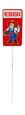 Nebraska Herbie Garden Stake Nebraska Cornhuskers, Nebraska  Patio, Lawn & Garden, Huskers  Patio, Lawn & Garden, Nebraska  Tailgating, Huskers  Tailgating, Nebraska Red Nebraska Herbie Rounded Rectangle Garden Stake, Huskers Red Nebraska Herbie Rounded Rectangle Garden Stake