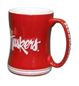 Nebraska Huskers 14 Ounce Relief Mug Nebraska Cornhuskers, Nebraska  Kitchen & Glassware, Huskers  Kitchen & Glassware, Nebraska  Game Room & Big Red Room, Huskers  Game Room & Big Red Room, Nebraska Nebraska Red 14 Ounce Relief Mug Logo Brands, Huskers Nebraska Red 14 Ounce Relief Mug Logo Brands