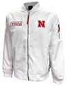 Nebraska Huskers 1990s Blizzard Bomber Nebraska Cornhuskers, Nebraska  Mens Outerwear, Huskers  Mens Outerwear, Nebraska  Mens, Huskers  Mens, Nebraska White Nebraska Huskers Rabbit Bomber Jacket Colosseum, Huskers White Nebraska Huskers Rabbit Bomber Jacket Colosseum