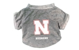 Nebraska Huskers Pet Tee Nebraska Cornhuskers, Nebraska Pet Items, Huskers Pet Items, Nebraska Grey Nebraska Huskers Pet T-shirt Little Earth, Huskers Grey Nebraska Huskers Pet T-shirt Little Earth