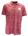 Nebraska Speedman Camo Polo Nebraska Cornhuskers, Nebraska Polo's, Huskers Polo's, Nebraska  Mens Polo's, Huskers  Mens Polo's, Nebraska Red Nebraska Speedman SS Camo Polo Colosseum , Huskers Red Nebraska Speedman SS Camo Polo Colosseum 