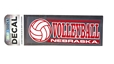 Nebraska Volleyball Decal Nebraska Cornhuskers, Nebraska Vehicle, Huskers Vehicle, Nebraska Stickers Decals & Magnets, Huskers Stickers Decals & Magnets, Nebraska Nebraska Volleyball Decal, Huskers Nebraska Volleyball Decal