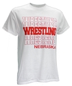 Nebraska Wrestling Repeat Tee Nebraska Cornhuskers, Nebraska  Mens, Huskers  Mens, Nebraska  Short Sleeve, Huskers  Short Sleeve, Nebraska White Nebraska Wrestling Repeat SS Tee Western, Huskers White Nebraska Wrestling Repeat SS Tee Western