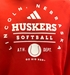 Official Adidas Nebraska Softball Team Issue Pullover Hood - AS-H8419