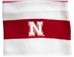 Red And White Nebraska Rugby Stripe Scarf LogoFit - DU-G0275