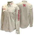 Nebraska Huskers Sahara Wrangler LS Snap Shirt Nebraska Cornhuskers, Nebraska  Mens Polo's, Huskers  Mens Polo's, Nebraska Polo's, Huskers Polo's, Nebraska Sand Colored Nebraska Western LS Snap Shirt Wrangler, Huskers Sand Colored Nebraska Western LS Snap Shirt Wrangler