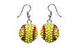 Softball Bling Dangle Earrings Nebraska Cornhuskers, Nebraska  Jewelry & Hair, Huskers  Jewelry & Hair, Nebraska  Ladies, Huskers  Ladies, Nebraska  Ladies Accessories, Huskers  Ladies Accessories, Nebraska Nebraska Softball Bling Dangle Earrings IMC, Huskers Nebraska Softball Bling Dangle Earrings IMC