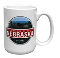 University Of Nebraska El Grande Mug Nebraska Cornhuskers, Nebraska  Kitchen & Glassware, Huskers  Kitchen & Glassware, Nebraska  Game Room & Big Red Room, Huskers  Game Room & Big Red Room, Nebraska 15 Ounce White University Of Nebraska El Grande Mug Nordic, Huskers 15 Ounce White University Of Nebraska El Grande Mug Nordic