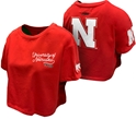 Womens 1869 University Of Nebraska Boxy Top Nebraska Cornhuskers, Nebraska  Ladies, Huskers  Ladies, Nebraska  Short Sleeve, Huskers  Short Sleeve, Nebraska  Ladies T-Shirts, Huskers  Ladies T-Shirts, Nebraska Womens Red 1869 University Of Nebraska SS Boxy Tee Pro Standard, Huskers Womens Red 1869 University Of Nebraska SS Boxy Tee Pro Standard