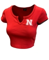 Womens Iron N Ribbed Cali Tee Nebraska Cornhuskers, Nebraska  Ladies Tops, Huskers  Ladies Tops, Nebraska  Ladies, Huskers  Ladies, Nebraska Womens Red Iron N Ribbed Cali Tee Hype And Vice, Huskers Womens Red Iron N Ribbed Cali Tee Hype And Vice