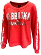 Womens Nebraska Huskers Foil VNeck Crew Nebraska Cornhuskers, Nebraska  Crew, Huskers  Crew, Nebraska  Ladies, Huskers  Ladies, Nebraska  Ladies Sweatshirts, Huskers  Ladies Sweatshirts, Nebraska Womens Red Nebraska Huskers Treasure VNeck Fleece Crew With Silver Foil Colosseum, Huskers Womens Red Nebraska Huskers Treasure VNeck Fleece Crew With Silver Foil Colosseum