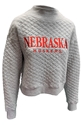 Womens Nebraska Huskers Quilted Mock Neck Sweatshirt  Nebraska Cornhuskers, Nebraska  Crew, Huskers  Crew, Nebraska  Ladies Sweatshirts, Huskers  Ladies Sweatshirts, Nebraska  Ladies, Huskers  Ladies, Nebraska Womens Heather Grey Nebraska Huskers Quilted Mock Neck Valedictorian Sweatshirt Chicka-d, Huskers Womens Heather Grey Nebraska Huskers Quilted Mock Neck Valedictorian Sweatshirt Chicka-d