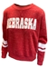 Womens Nebraska Speckle Crewneck Fleece - AS-H8440