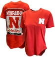 Womens RNebraska Huskers Groovy Tangerine Tee Nebraska Cornhuskers, Nebraska  Ladies, Huskers  Ladies, Nebraska  Short Sleeve, Huskers  Short Sleeve, Nebraska  Ladies Tops, Huskers  Ladies Tops, Nebraska  Ladies T-Shirts, Huskers  Ladies T-Shirts, Nebraska Womens Red Nebraska Huskers Groovy Tangerine Back Graphic SS Rounded Bottom Tee Pressbox , Huskers Womens Red Nebraska Huskers Groovy Tangerine Back Graphic SS Rounded Bottom Tee Pressbox 