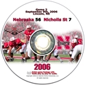 2006 Dvd Nicholls State Husker football, Nebraska cornhuskers merchandise, husker merchandise, nebraska merchandise, nebraska cornhuskers dvd, husker dvd, nebraska football dvd, nebraska cornhuskers videos, husker videos, nebraska football videos, husker game dvd, husker bowl game dvd, husker dvd subscription, nebraska cornhusker dvd subscription, husker football season on dvd, nebraska cornhuskers dvd box sets, husker dvd box sets, Nebraska Cornhuskers, 2006 Nicholls State