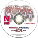 2010 Kansas on DVD Husker football, Nebraska cornhuskers merchandise, husker merchandise, nebraska merchandise, nebraska cornhuskers dvd, husker dvd, nebraska football dvd, nebraska cornhuskers videos, husker videos, nebraska football videos, husker game dvd, husker bowl game dvd, husker dvd subscription, nebraska cornhusker dvd subscription, husker football season on dvd, nebraska cornhuskers dvd box sets, husker dvd box sets, Nebraska Cornhuskers, 2010 Kansas